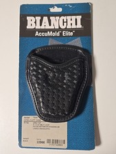 Bianchi AccuMold Elite Basketweave Open Handcuff Case Model 7934