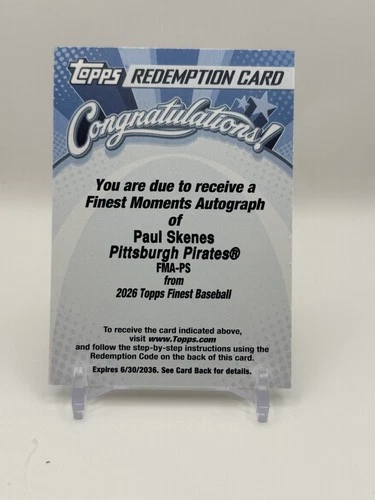 2026 Topps Finest Paul Skenes Base (RAW)