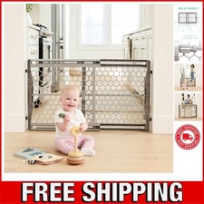 Safety 26  -42" Extra Wide Baby Gate for Doorways  Bottom of Stairs, Pressure...