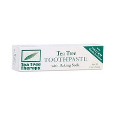 Tea Tree Toothpaste With Baking Soda Fluoride Free 5 Oz