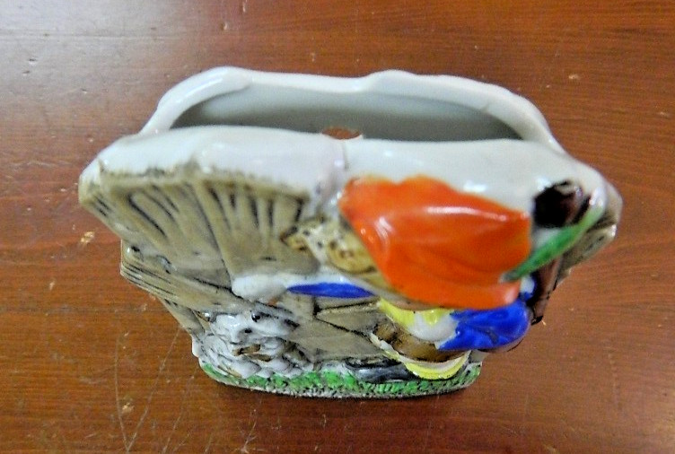 Vintage MCM Japan Hunting Boy With Gun & Dog Wall Pocket – Nice!