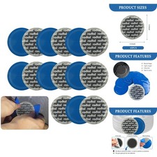 15PCS 79mm Round Rubber Tire Repair Patch Kit Cars Truck Motorcycles Cold Repair