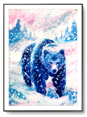 LOVELESS - ''POLAR WANDERER'' 11 X 15 acrylic on gallery paper