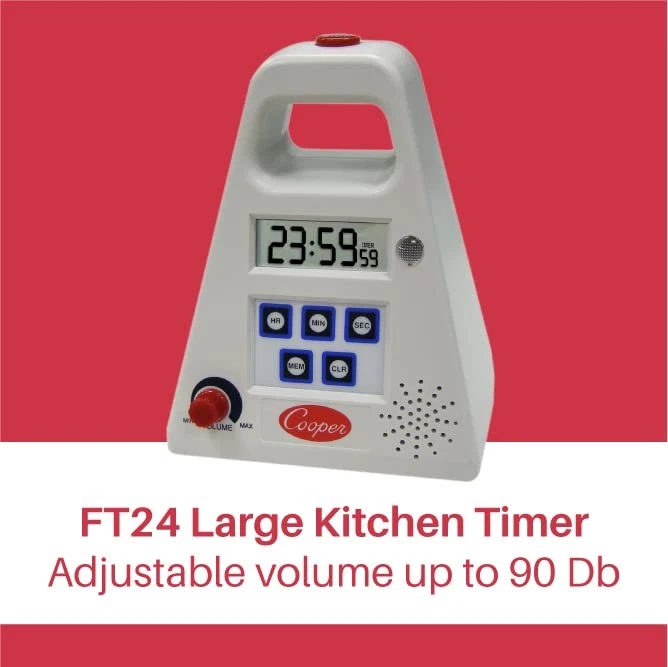 FT24-0-3 Large Single Station Digital Kitchen Timer with Volume Control, 24 H... - Image 2 of 4