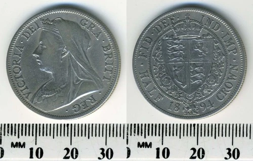 1894 Victoria Half Crown — photo from another recent sale
