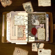 Vintage Journaling Stickers,Scrapbook Supplies for Planners,100Pcs Junk Journ...