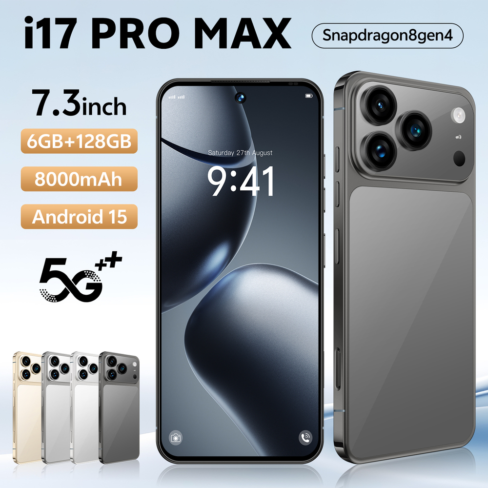 I17 Ultra Unlocked 5G Smartphone Android 15 7.3 Inch 8000mAh 6GB+