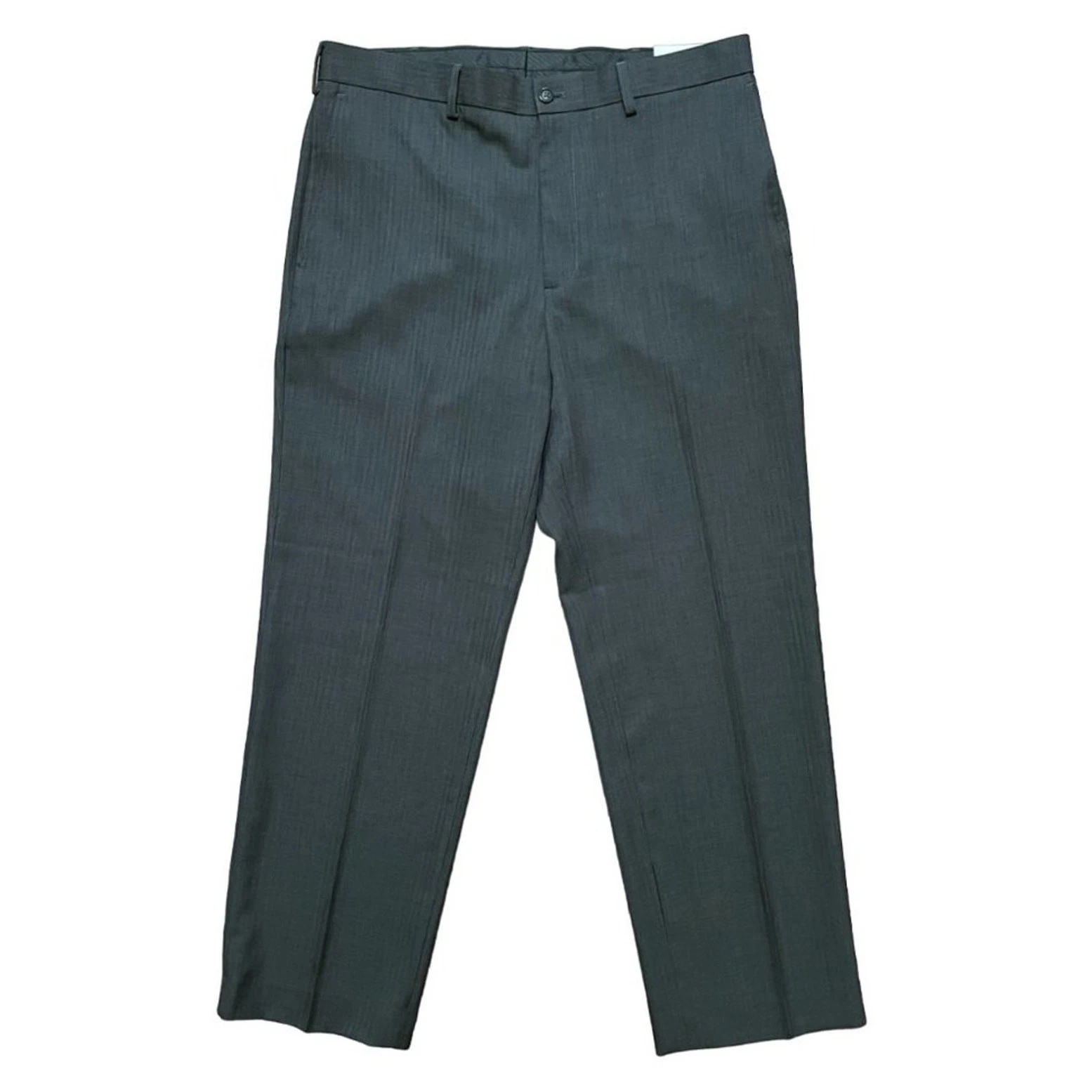 NWT CUBAVERA Tailored Tropics Lightweight Dress Pants in Dark Gray MEN'S 34 x 30