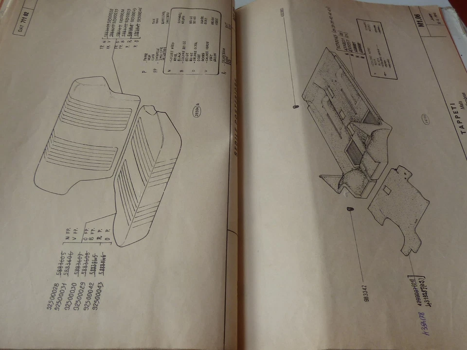 FIAT 126  – Catalogo -  RICAMBI CARROZZERIA - 1972 - ORIGINALE ! - Immagine 2 di 4