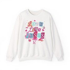 Love Like Jesus Sweatshirt  Christian Faith Typography, Hearts Design