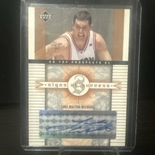2003-04 Upper Deck UD Top Prospects - Signs of Success Luke Walton #SS-LW Auto