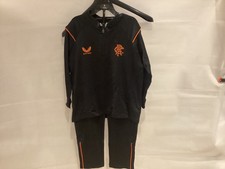 CASTORE GLASGOW RANGERS FULL JUNIOR TRACKSUIT BRAND NEW 7-8yrs BLACK Y6