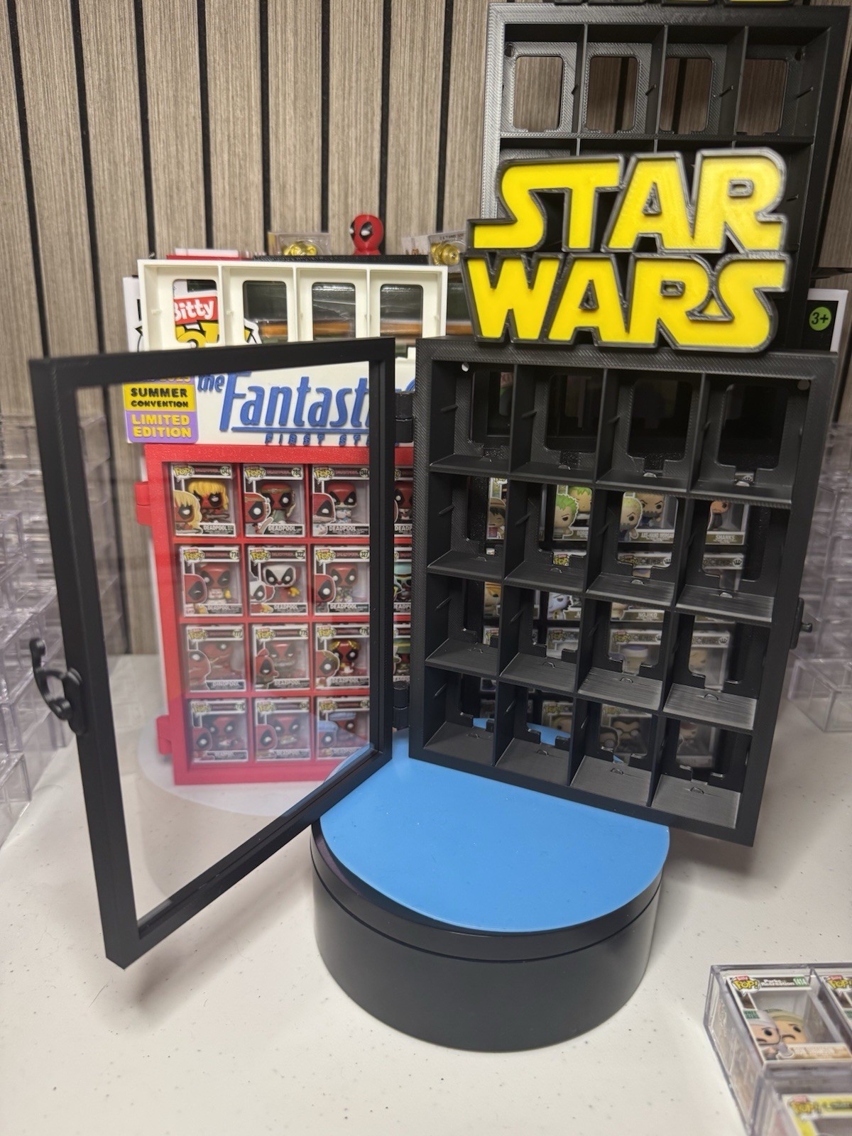 Funko Bitty Pop! Full Set Custom Display Case w/ Door - Star Wars Themed