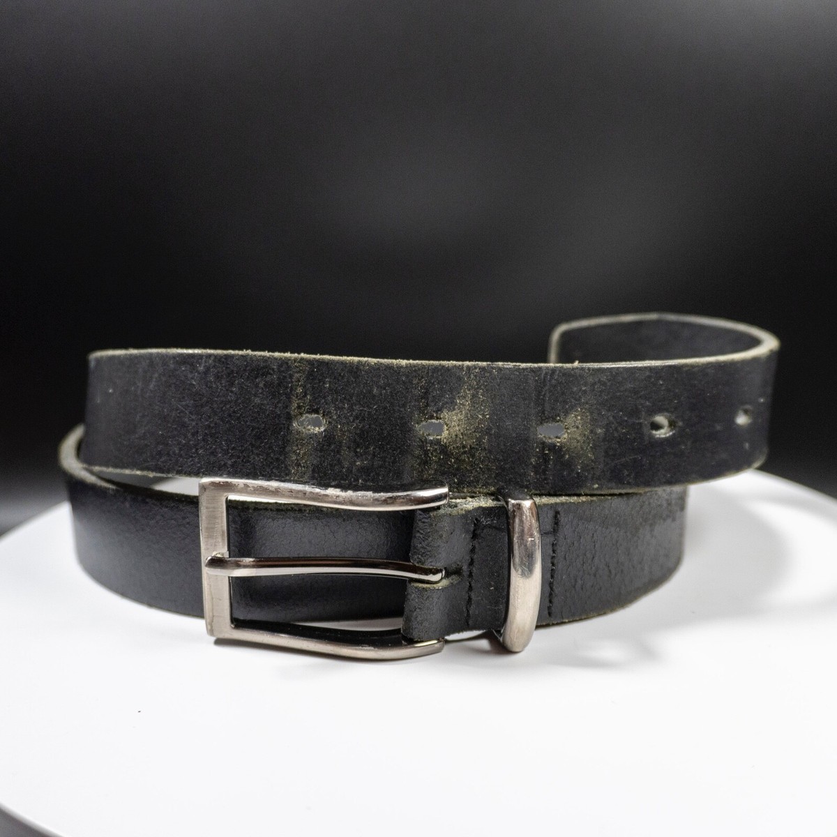 Autograph Marks and Spencer M&S Mens Leather Belt Vintage  display picture 2