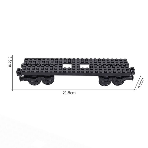 1Pcs MOC City Carriage Building Blocks DIY Toys Wheel Bricks Train Base for Kid - Picture 2 of 9