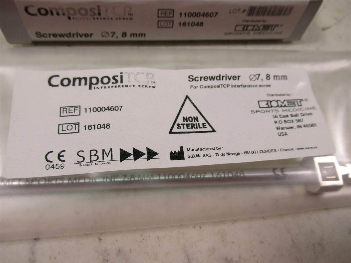 Biomet ComposiTCR Surgical Screwdriver 7, 8 mm 110004607 | eBay 