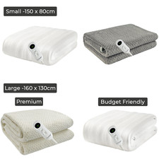 Electric Heated Under Blanket Comfort Control Fast Heat Up Cosy Warm Washable
