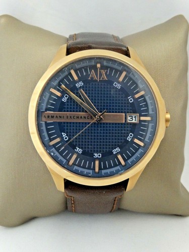 Armani Exchange Mens Brown Leather Strap Wristwatch "AX2172"