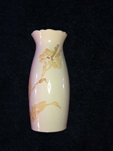 Royal Haeger USA Keramik Vase erhaben florales Design Gelbtöne - Bild 1 von 6