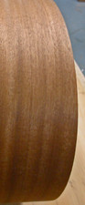 Ribbon Sapele Mahogany wood veneer edgebanding 1-1/4" x 83" preglued adhesive