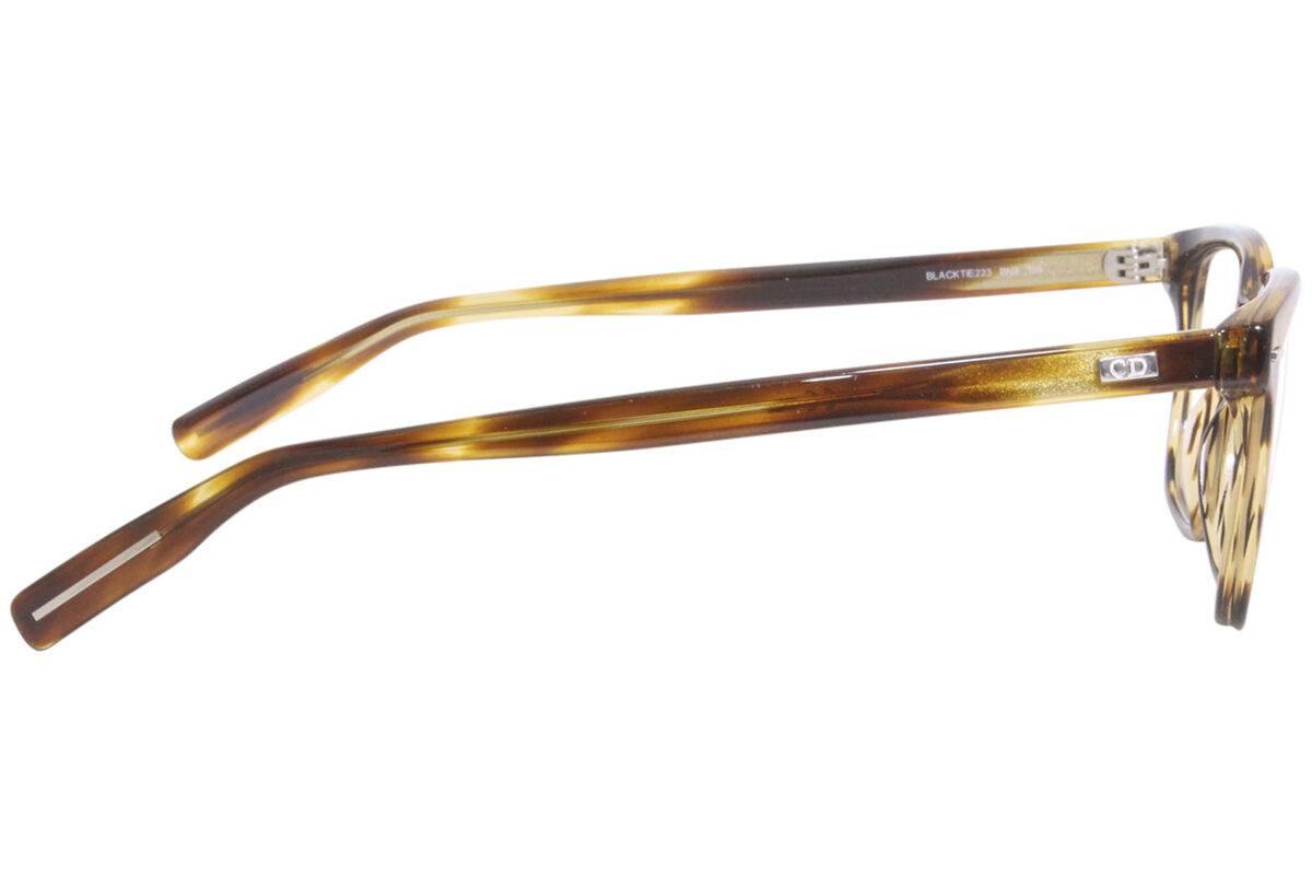 Dior Homme Blacktie223 BN8 Eyeglasses Frame Men's Striped Dior Homme Blacktie223 BN8 Eyeglasses Frame Men's Striped