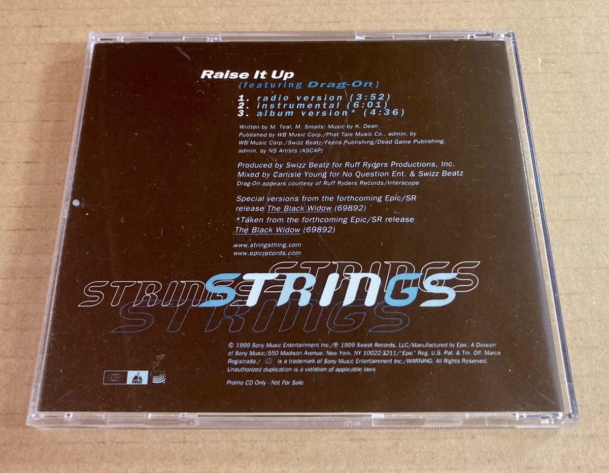 Promo CD Single [PA] Strings & Drag-On Raise It Up 3 Tracks