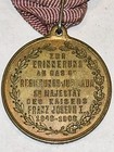 1908 Austria-Hungary Franz Joseph I Diamond Jubilee Medal w/ Original Ribbon — photo 3
