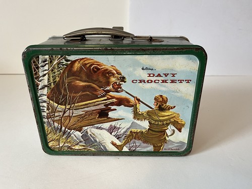 Vintage Davy  Crockett Lunchboxes And Prototype Thermos. Collectors Corner. Cool - Picture 9 of 12