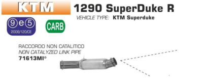 Auspuffanschluss ARROW KTM 1290 SUPER DUKE 2014 - 2016