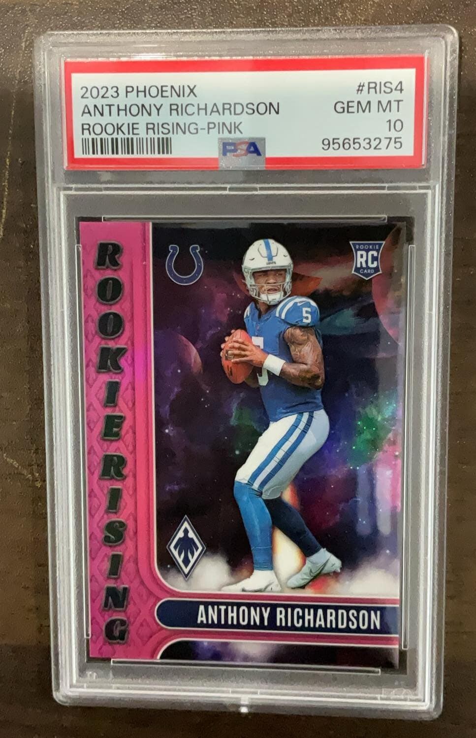 2023 Anthony Richardson Panini Phoenix Rookie Rising Pink /175 PSA 10 🔥