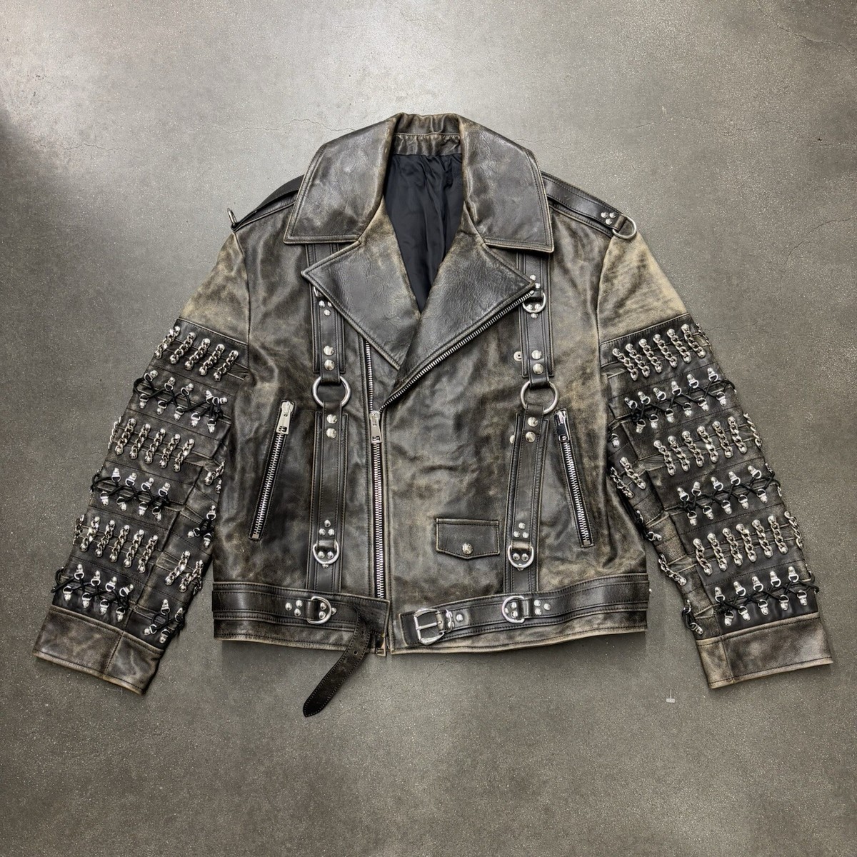 robert CLASS cavalli Leather Provocative Metallic Rebellion Cavalli Roberto AW2022 コーデュロイ　ジャケット　本革 ジャケット・アウター