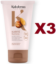 3PCS KALODERMA HAND CREAM SHEA NUTRITIOUS 75ML REGENERATES AND NOURISHES INSTANTLY