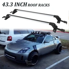 For Nisaan 370z Altima 43" Roof Rack Cross Bars Top Luggage Cargo Carrier + Lock