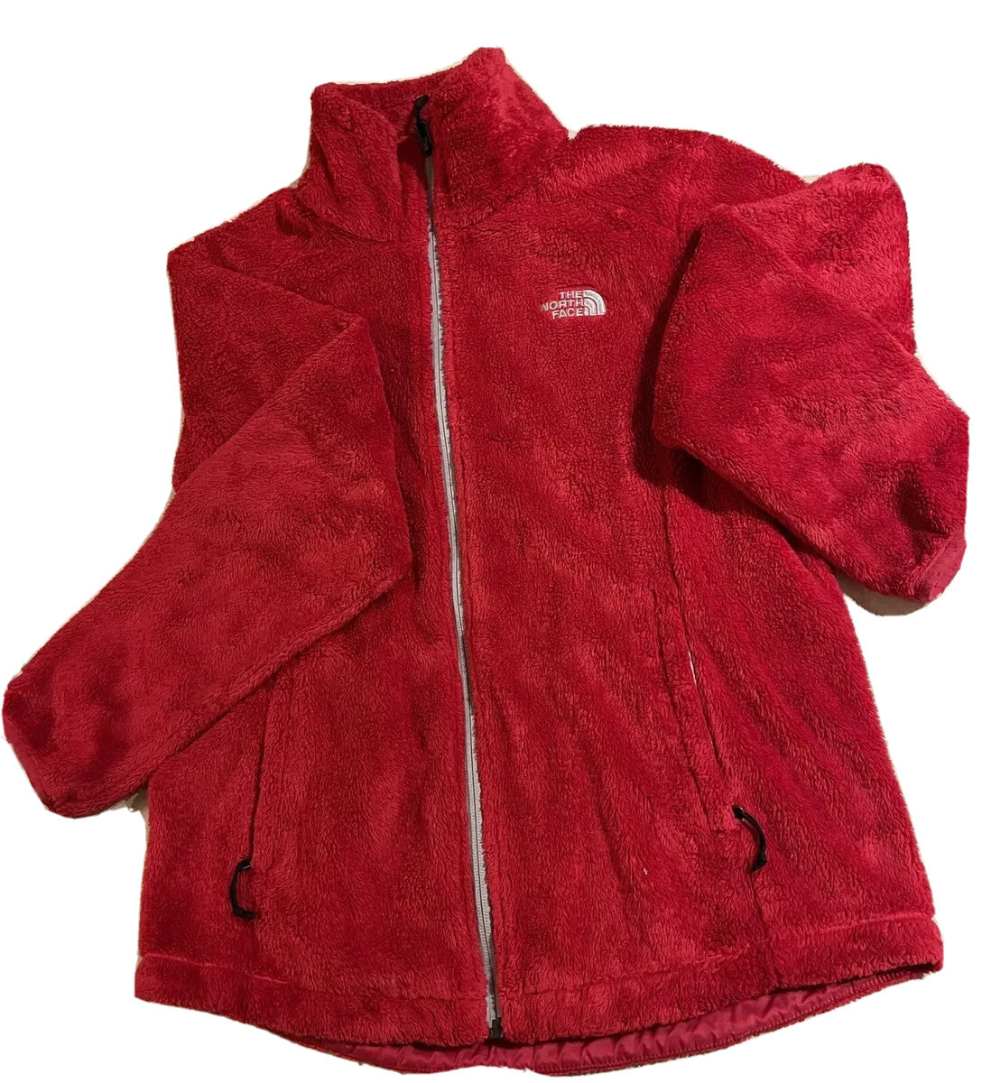 Northface fleece Jacket RED Fuzzy Fleece S/P