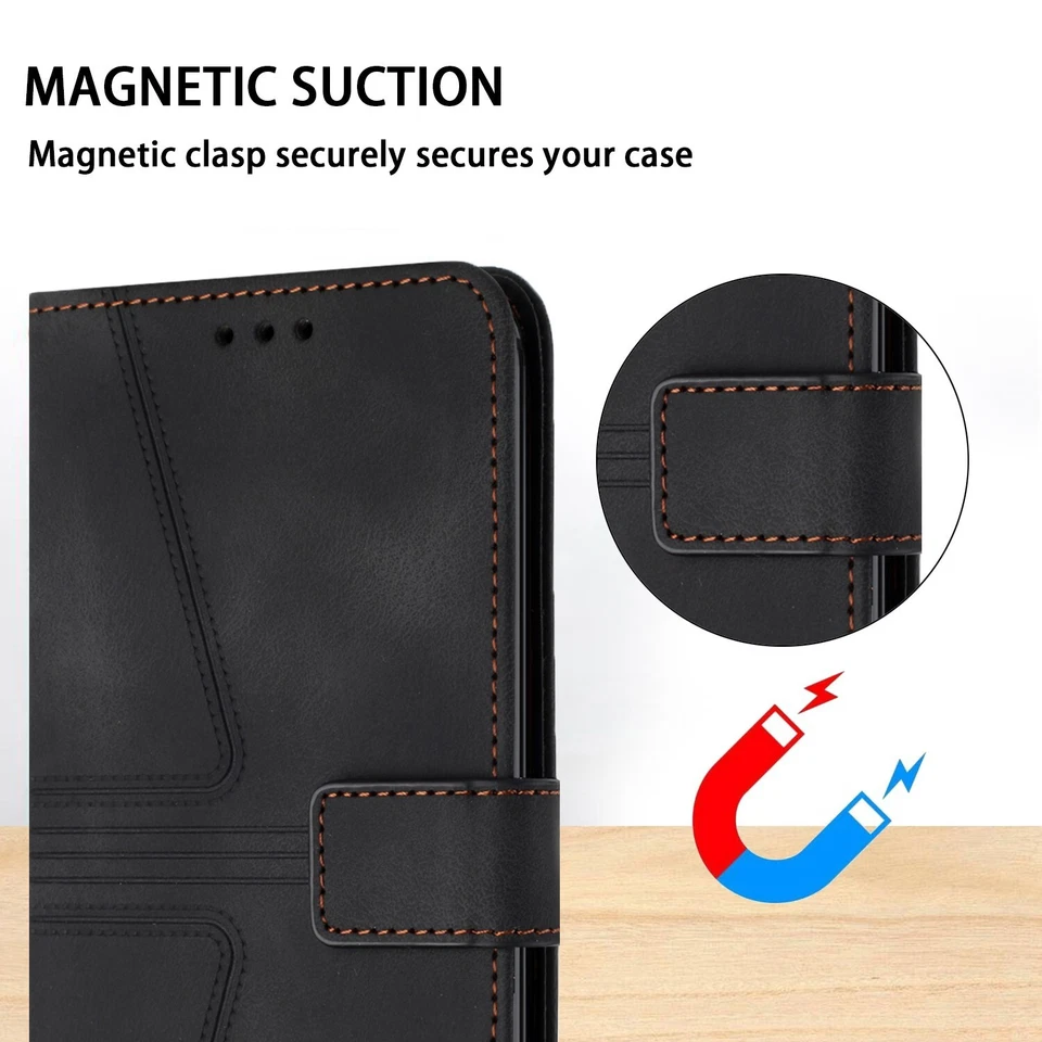 Luxury Leather Strap Wallet Stand Cover Case For 16 15 14 13 12 11 Pro Max 16E - Image 4 of 4