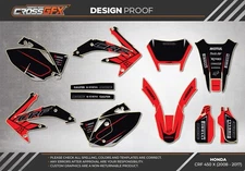 2008 2009 2010 2011 2012 2013 2014 2015 2016 2017 Honda CRF 450 X Graphics Kit