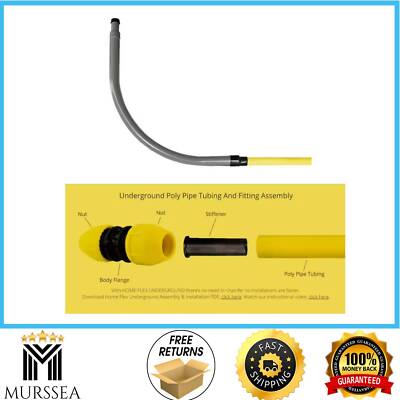1/2 In. IPS Poly DR 9.3 to 3/4 In. MIP Underground Steel Meter Riser Bent, Gray