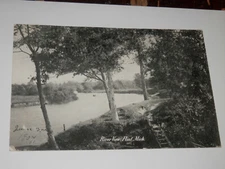 FLINT MICHIGAN - 1907 POSTCARD - RIVER VIEW