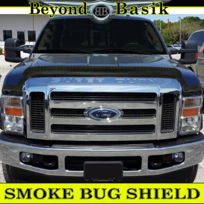 2008 2009 2010 Ford Super Duty SMOKE Hood Bug Shield Deflector WRAPAROUND