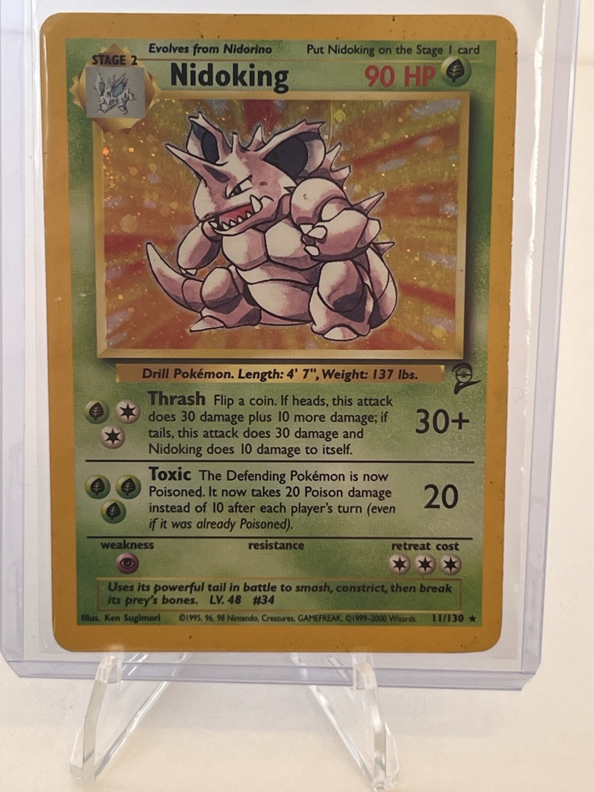 Pokémon TCG Nidoking Base Set 2 11/130 Holo Rare