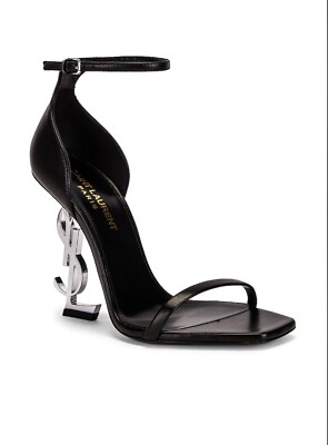 YVES SAINT LAURENT Opyum YSL Heels Nero black silver size 36 6 | eBay