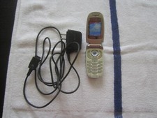 VERIZON LG VX5200 Silver Flip Cell Phone W/Power Cord  WEAK Battery - WORKS