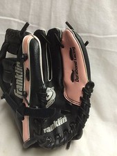 Franklin Black and Pink Kids Glove- 4609 9-1/2