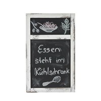 Werbetafel, Wandtafel Kreidetafel, 55X34X2Cm Shabby-Look Vintage Weiß