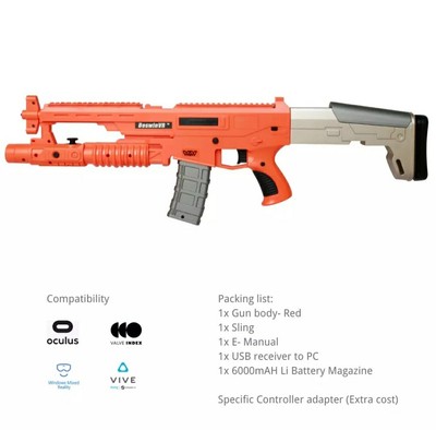 BeswinVR 2021 Scar-X VR Gun for Oculus Quest, Valve index, Vive, WMR, Pimax -New