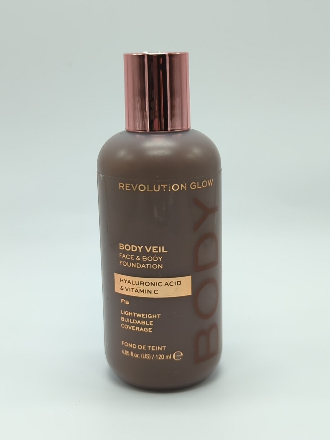 Makeup Revolution Glow Face & Body Veil Foundation F15 120ml Hyaluronic Acid