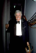 Dick Van Dyke pose for a portrait at an unspecified event in New Y- Old Photo