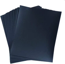 25 Pack 9" x 11" Wet or Dry Waterproof Silicon Carbide Sandpaper Sheets 180 Grit
