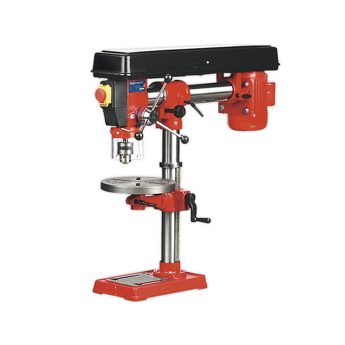 Sealey Radial Pillar Drill Bench 5-Speed 820mm Height 550W/230V Garage Worksh...