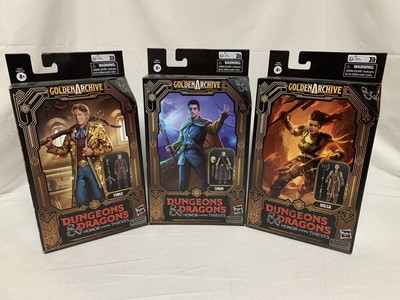 Dungeons & Dragons Golden Archive 6'' Action Figure Lot of 3 - Forge Simon Holga
